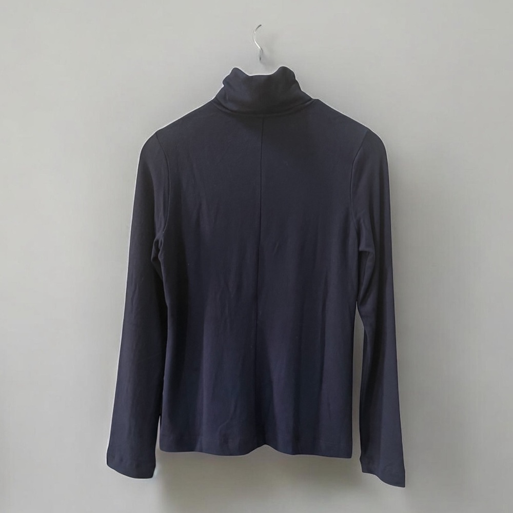 NWT Banana Republic Women’s Navy Blue Knit Turtleneck Top! Medium! NEW! - Picture 3 of 7